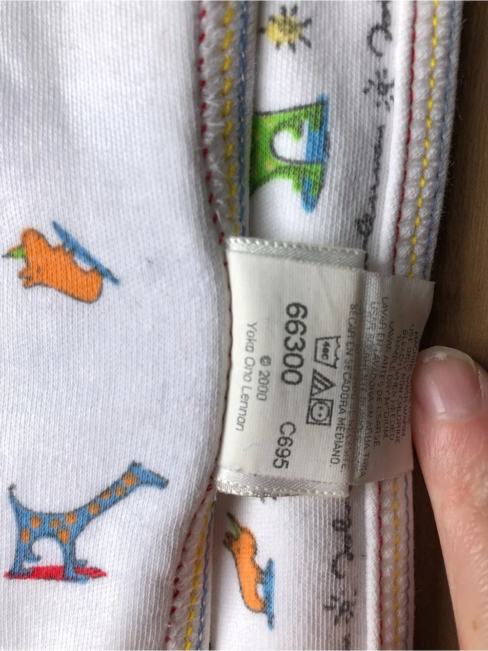 Y2K Vintage Carters John Lennon Baby Blanket
